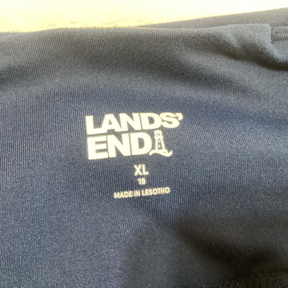 Lands' End Women's Active Pants Size XL/18 Blue Flare Leg Activewear VGUC - Picture 3 of 12